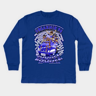 Freaknik 1996 Bounce Shawty Bounce! Blue Colorway Kids Long Sleeve T-Shirt